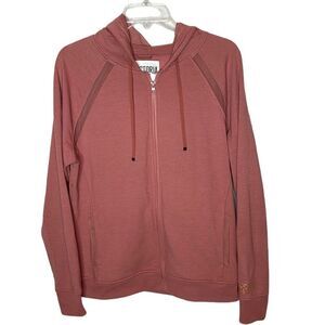 Victoria Secret Sport Mauve Pink Zip Up Hoodie Sweatshirt. Size Small.